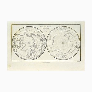 Unknown - Map of Polar Regions - Original Etching - Late 19th Century-ZCI-823546