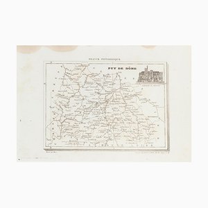 Unknown - Map of Puy De Dome - Original Etching - 19th Century-ZCI-872091