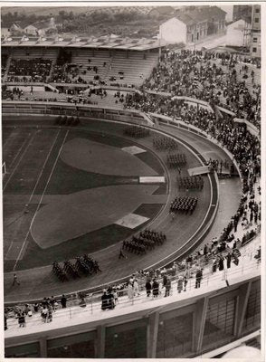 Unknown, Military Show in the Stadium, Vintage B/W Photo, 1930s-ZCI-987389