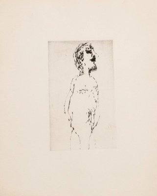 Unknown, Nude, Original Etching on Paper, 20th Century-ZCI-808861