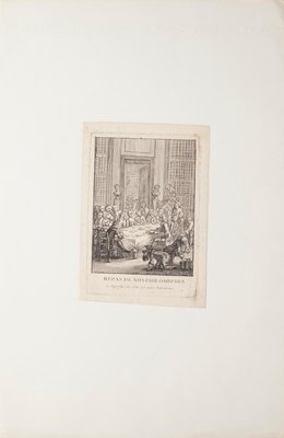 Unknown, Philosophers’ Lunch, Etching on Paper, 17th Century-ZCI-1760500