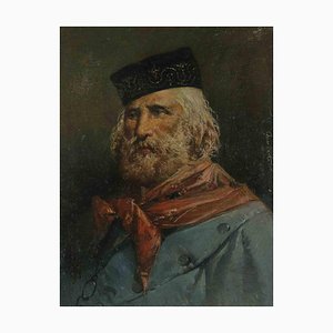 Unknown, Portrait of Giuseppe Garibaldi, Oil Painting, 1880-ZCI-1403339