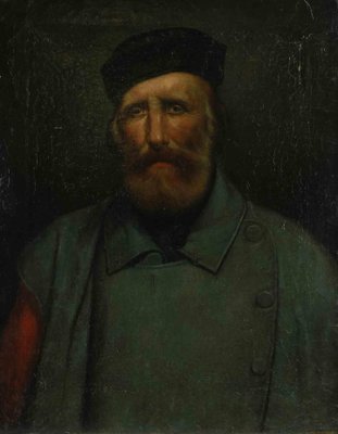 Unknown, Portrait of Giuseppe Garibaldi, Oil Painting, 19th Century-ZCI-1403340