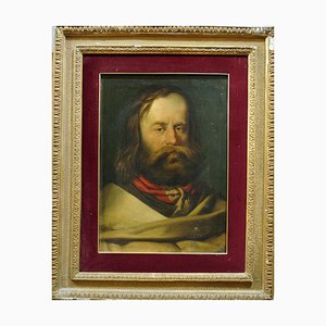 Unknown, Portrait of Young Giuseppe Garibaldi, Oil on Canvas, 19th Century-ZCI-1769903