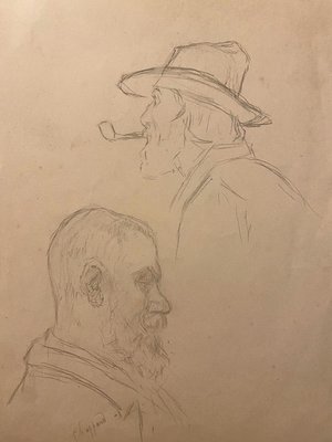 Unknown - Portrait - Original Pencil Drawing - Early 20th Century-ZCI-835734