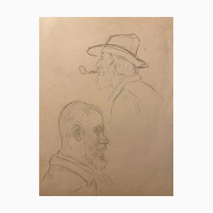 Unknown - Portrait - Original Pencil Drawing - Early 20th Century-ZCI-835734