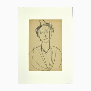 Unknown, Portrait, Pencil Drawing, Early 20th Century-ZCI-904040