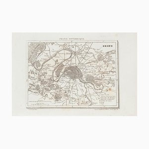 Unknown - Price - Map of Seine - Original Etching - 19th Century-ZCI-871167