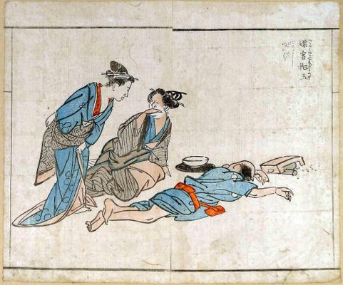 Unknown, Stupor of the Geishas, Woodcut, Late 18th Century-ZCI-1781666