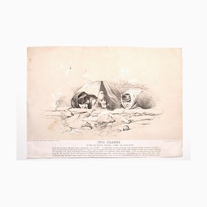 Unknown - Tête d'Arme - Original Lithograph after Touchstone - 1855-ZCI-871775