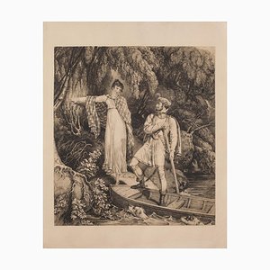 Unknown, The Conversation, Original Etching, 1930s-ZCI-1378962