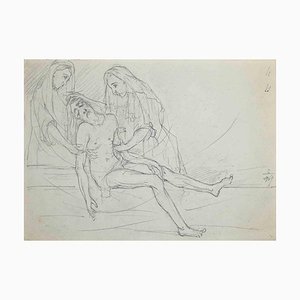 Unknown, The Dead Christ, Drawing, Early 20th Century-ZCI-988801