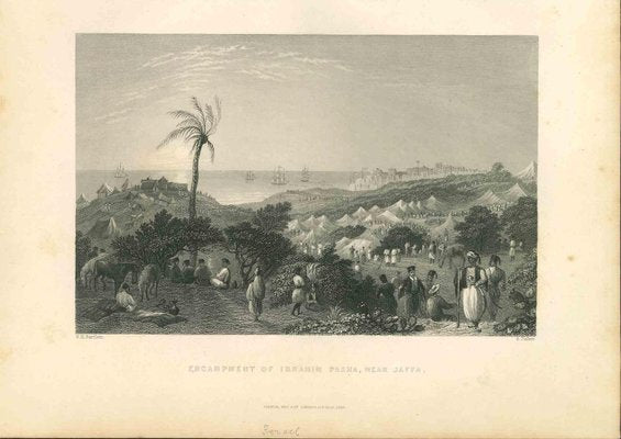 Unknown, The Encampment of Ibrahim Pasha, Lithograph Mid-19th Century-ZCI-963568