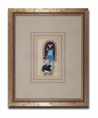 Unknown, The Fairy Tale of the Little Mouse, Drawing, Early 20th Century, Framed-ZCI-1781925