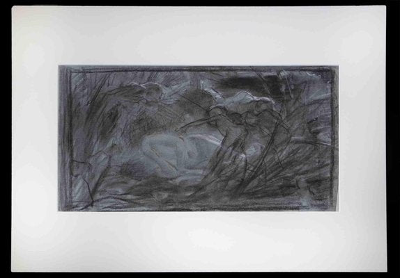 Unknown, The Haunting Dream, Original Pencil & Oil Pastel Drawing, 1860s-ZCI-1379410