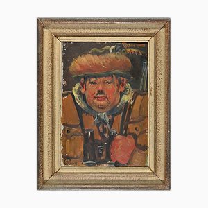 Unknown, The Hunter, Oil on Board, 1952, Framed-ZCI-1453275