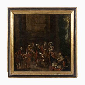 Unknown, The Market, Painting, 18th Century, Framed-ZCI-1758891