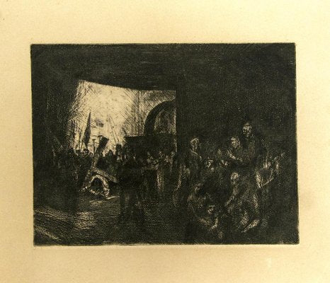 Unknown, The Shelter, Etching, 20th Century-ZCI-827747