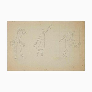 Unknown, The Study of Sportive Figures, Drawing, 1910s-ZCI-1775932