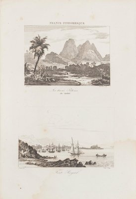 Unknown, The Three Drumsticks Carbet / Fort Royal, Etching, 19th Century-ZCI-874861