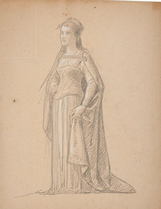 Unknown, Theatrical Costume, Drawing, 19th Century