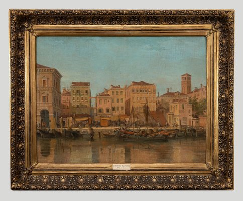 Unknown, View of Venice, Oil on Canvas, Late 19th-Century-ZCI-914607