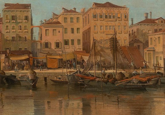 Unknown, View of Venice, Oil on Canvas, Late 19th-Century-ZCI-914607