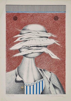 Uno Svensson, The Head, Lithograph, Late 20th Century-ZCI-871310