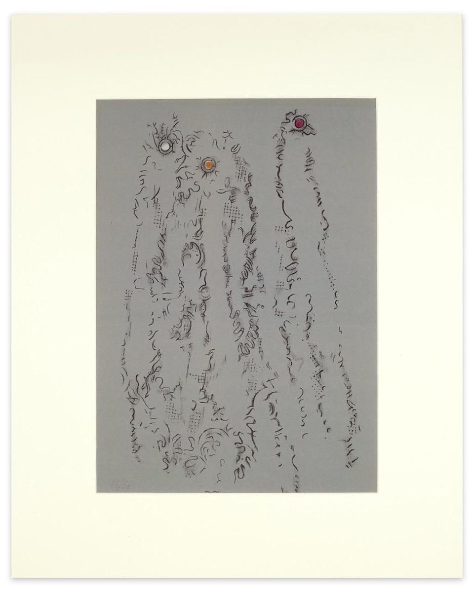 Untitled - From ''Les Chiens ont soif'' - Original Lithograph by Max Ernst - 1964 1964