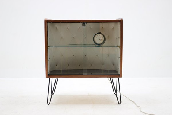 Upcycled Display Cabinet with Glass, Czechoslovakia, 1960s-TZ-1194283