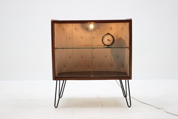 Upcycled Display Cabinet with Glass, Czechoslovakia, 1960s-TZ-1194283