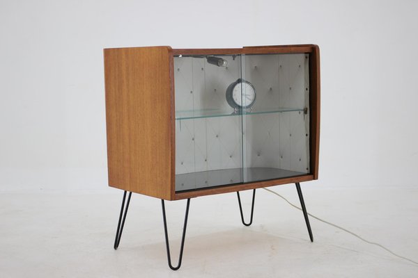 Upcycled Display Cabinet with Glass, Czechoslovakia, 1960s-TZ-1194283