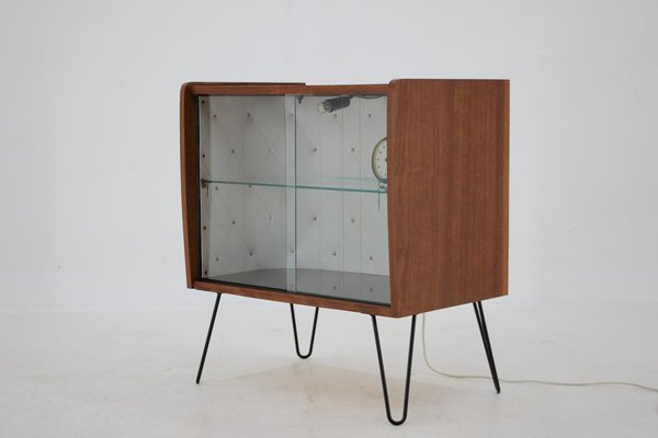 Upcycled Display Cabinet with Glass, Czechoslovakia, 1960s-TZ-1194283