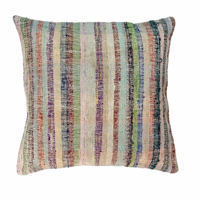 Upcycled Turkish Tapis Kelim Pillow Cover-AIV-820818