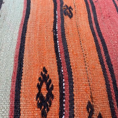 Upcycled Turkish Tapis Kelim Pillow Cover-AIV-820820