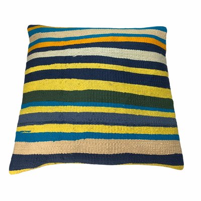 Upcycled Turkish Tapis Kelim Pillow Cover-AIV-820826