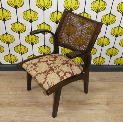 Upholstered Armchair with Viennese Wickerwork-AFE-1822683