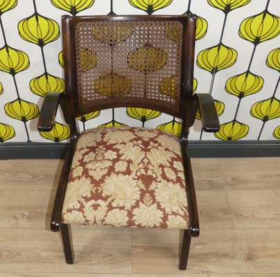 Upholstered Armchair with Viennese Wickerwork-AFE-1822683