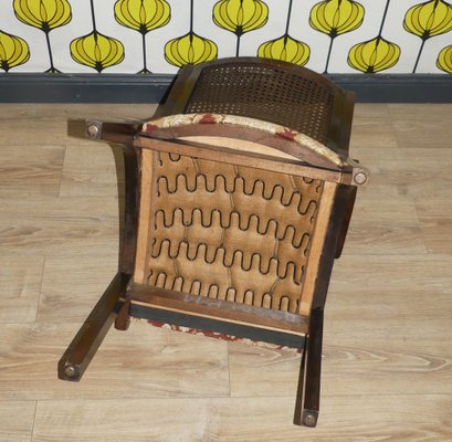 Upholstered Armchair with Viennese Wickerwork-AFE-1822683