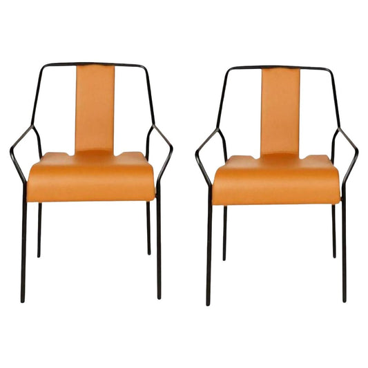 Upholstered Dao Chairs by Shin Azumi, Set of 2