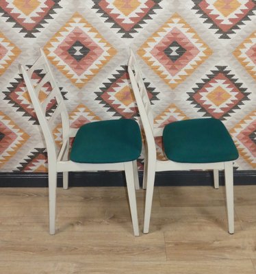 Upholstered Dining Room Chairs, 1960s, Set of 4-AFE-1420316