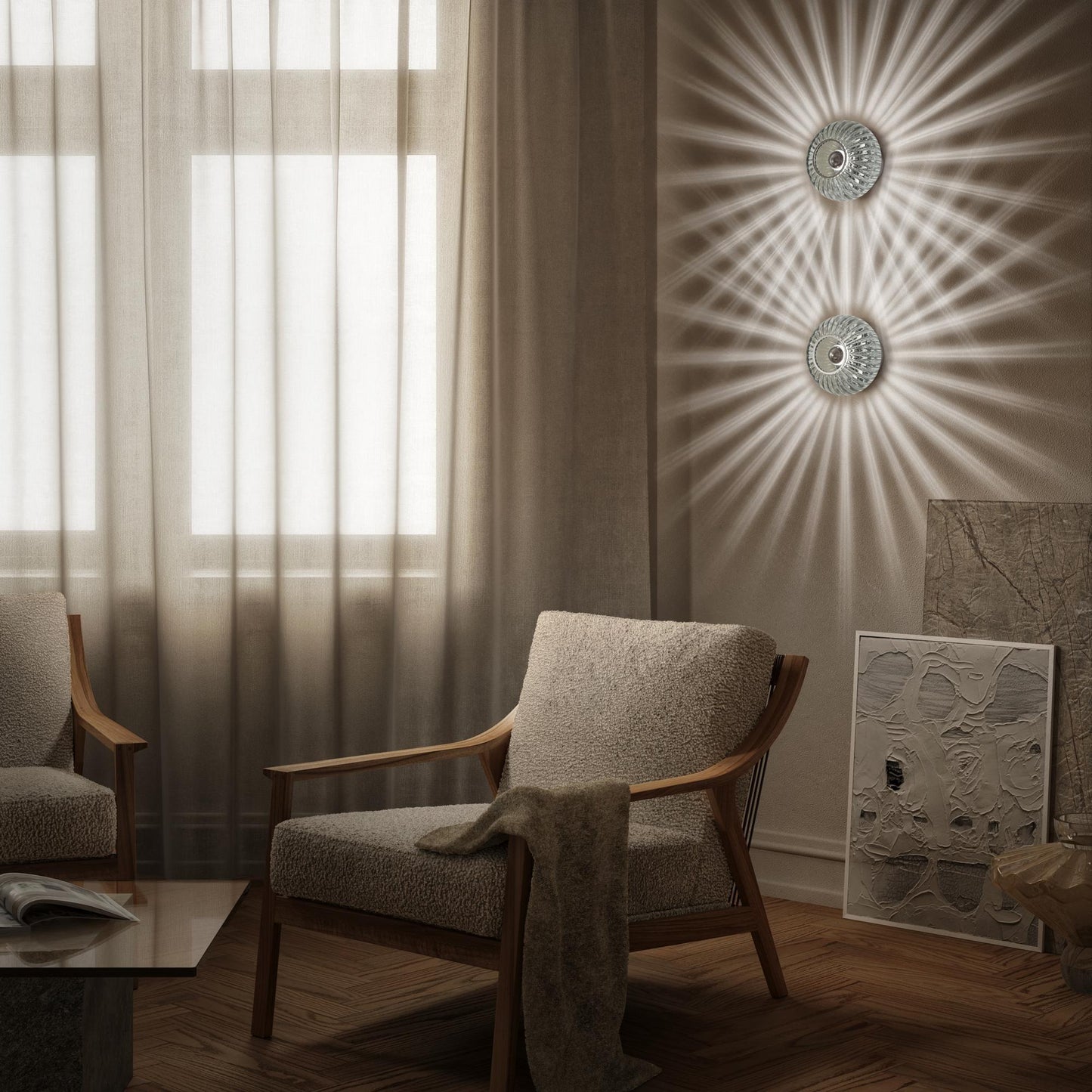 Edgeform Urc Wall Lamp 19 Smoke