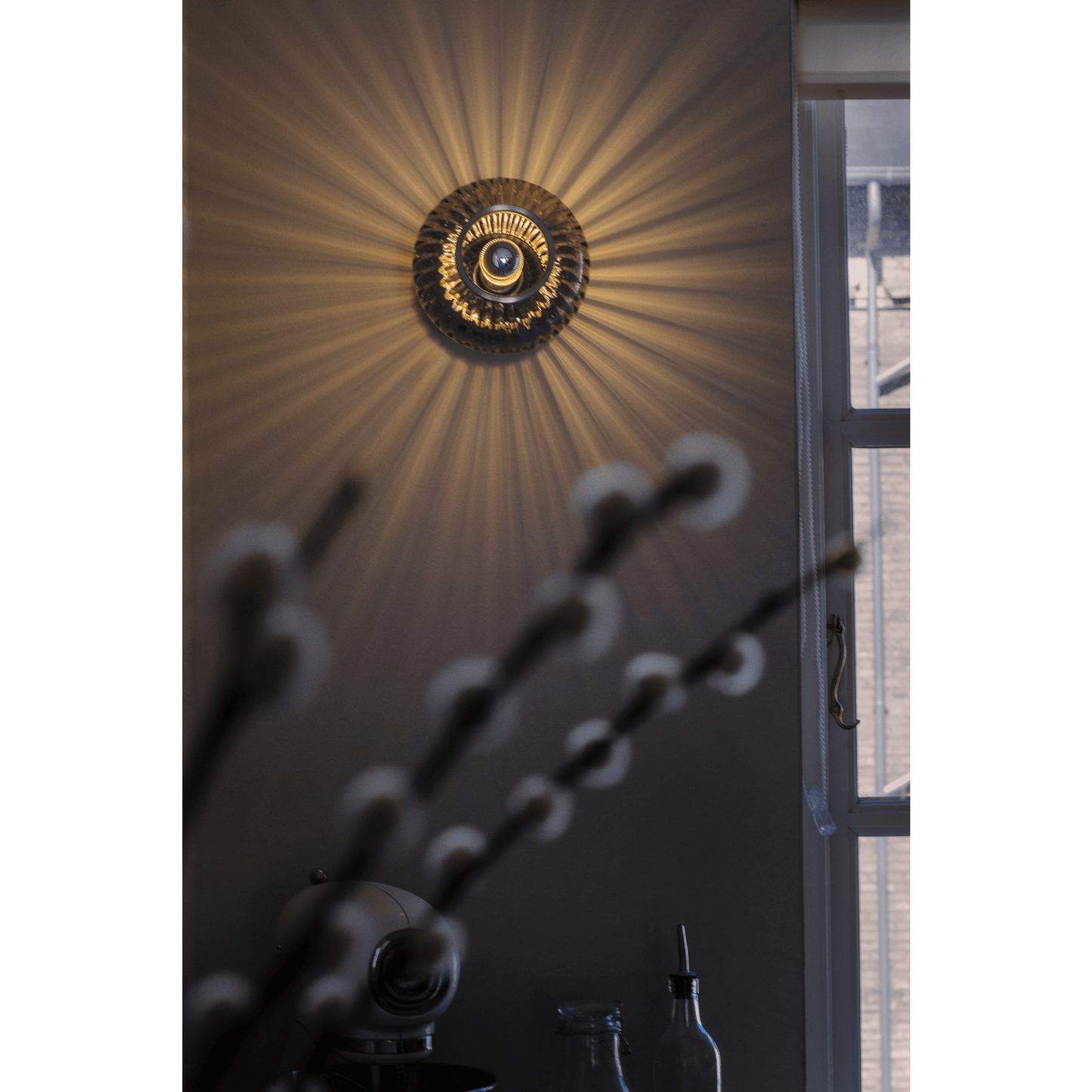 Edgeform Urc Wall Lamp 26 Smoke