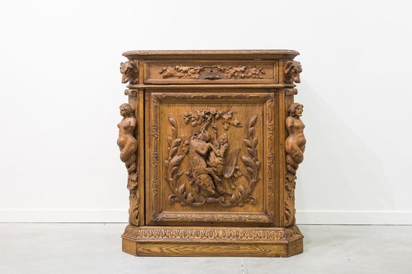 Uruguayan Carved Cabinet, 19th Century-UJE-1233546