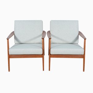 USA 247 Lounge Chairs by Folke Ohlsson for Dux, 1960s, Set of 2-NIT-1332611