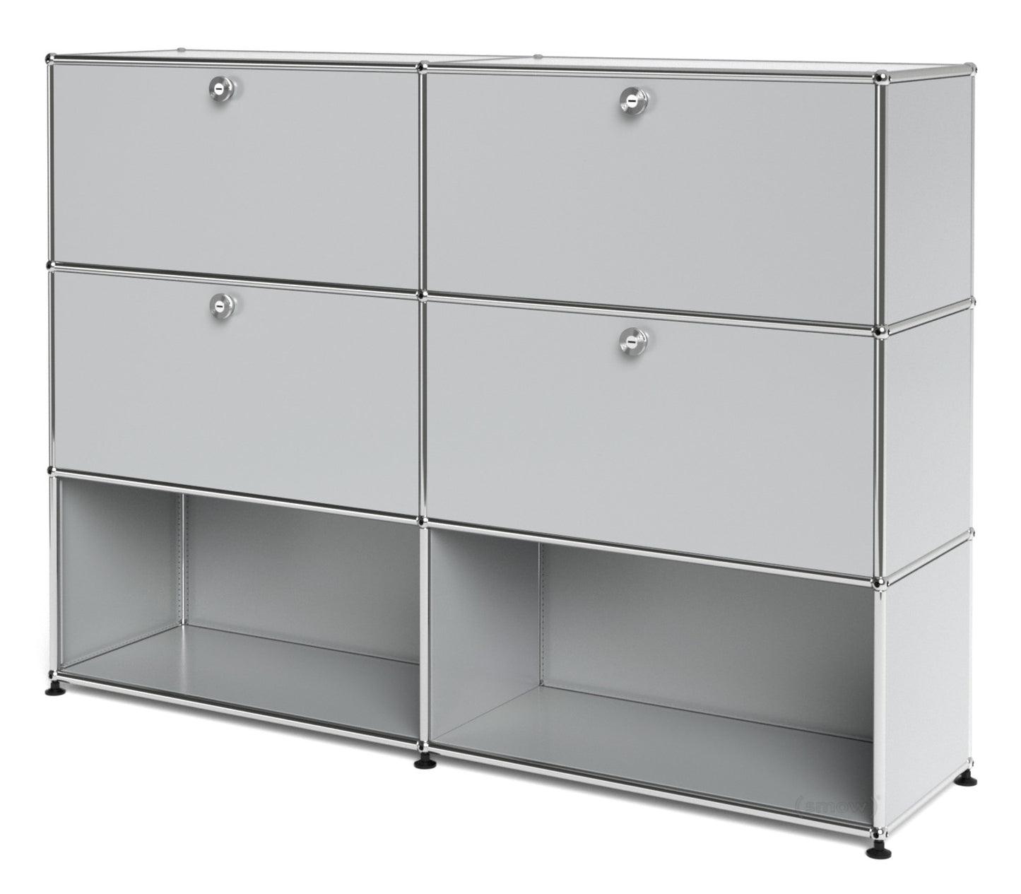 2x3 Modular Metal Highboard with 4 top doors [W(750+750)XD350XH(350+350+350)]