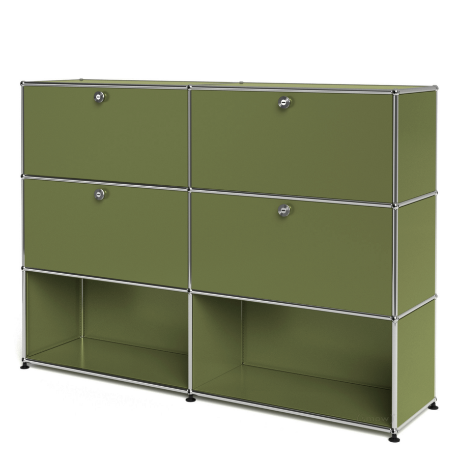 2x3 Modular Metal Highboard with 4 top doors [W(750+750)XD350XH(350+350+350)]