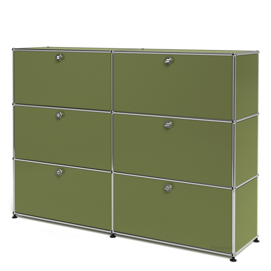 2x3 Modular Metal Sideboard with 6 doors [W(750+750)XD350XH(350+350+350)]