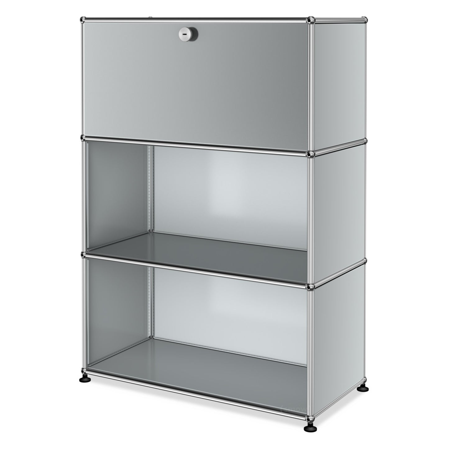 1x3 Modular Metal Highboard with 1 top door [W750XD350XH(350+350+350)]