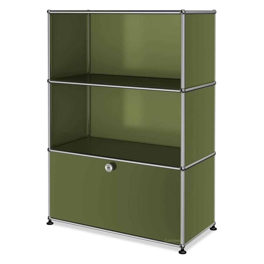 1x3 Modular Metal Highboard with 1 bottom door [W750XD350XH(350+350+350)]